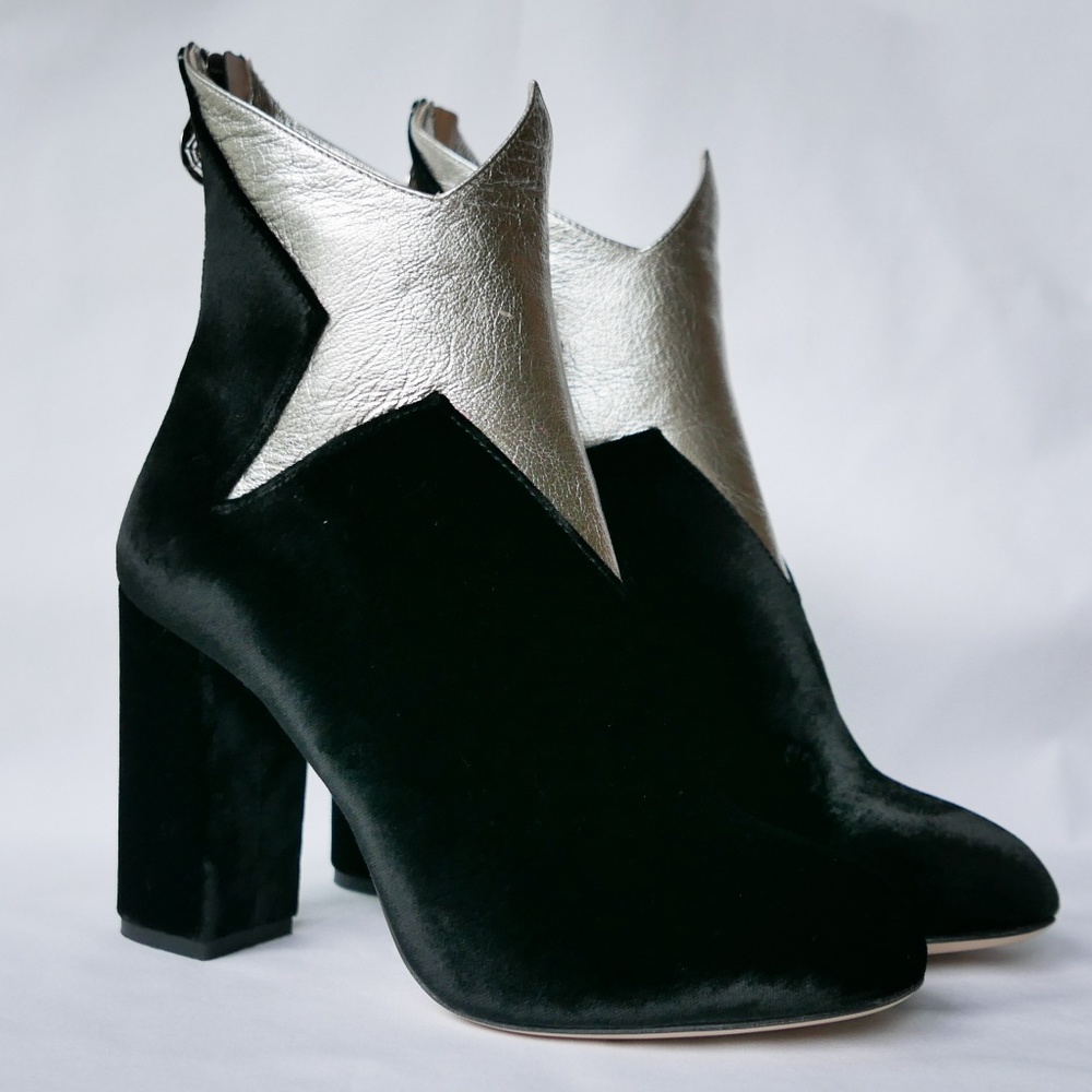 Charlotte Olympia - (NWT) Black Galactica Booties